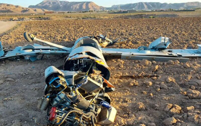 ইরানের মাটিতে ভেঙে চুরমার ইসরাইলের ড্রোন, দেখুন ছবিতে