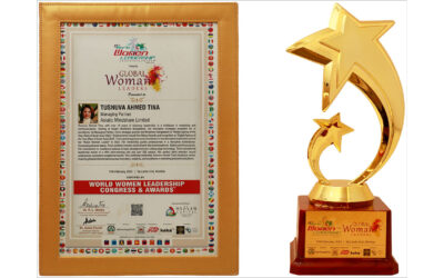 তাসনুভা আহমেদ টিনা পেলেন ‘গ্লোবাল উইমেন লিডারস’ খেতাব